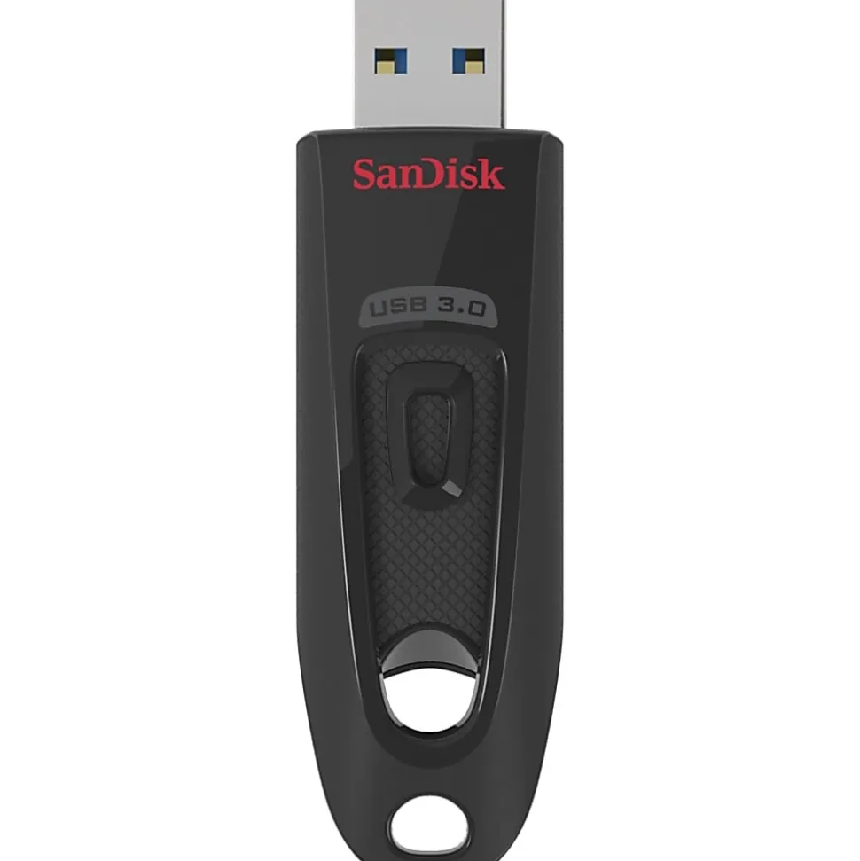 SanDisk® Ultra® USB 3.0 Flash Drive, 128GB, Black