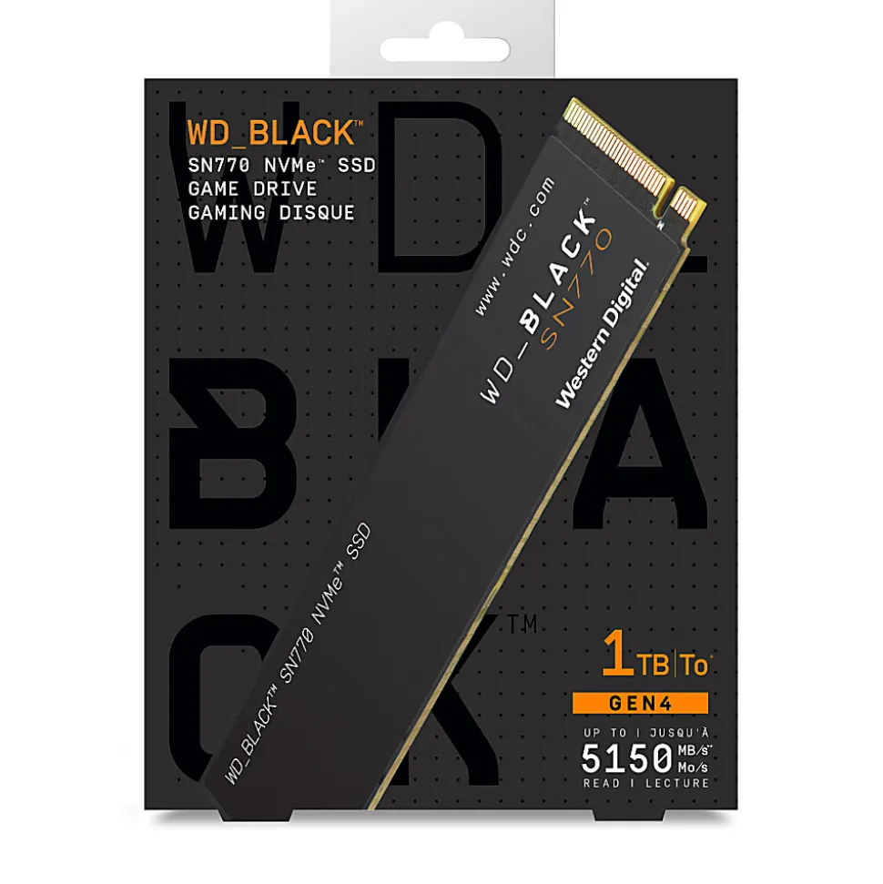 SanDisk WD_BLACK SN770 Internal SSD, 1TB, Black