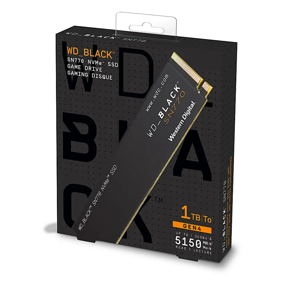 SanDisk WD_BLACK SN770 Internal SSD, 1TB, Black
