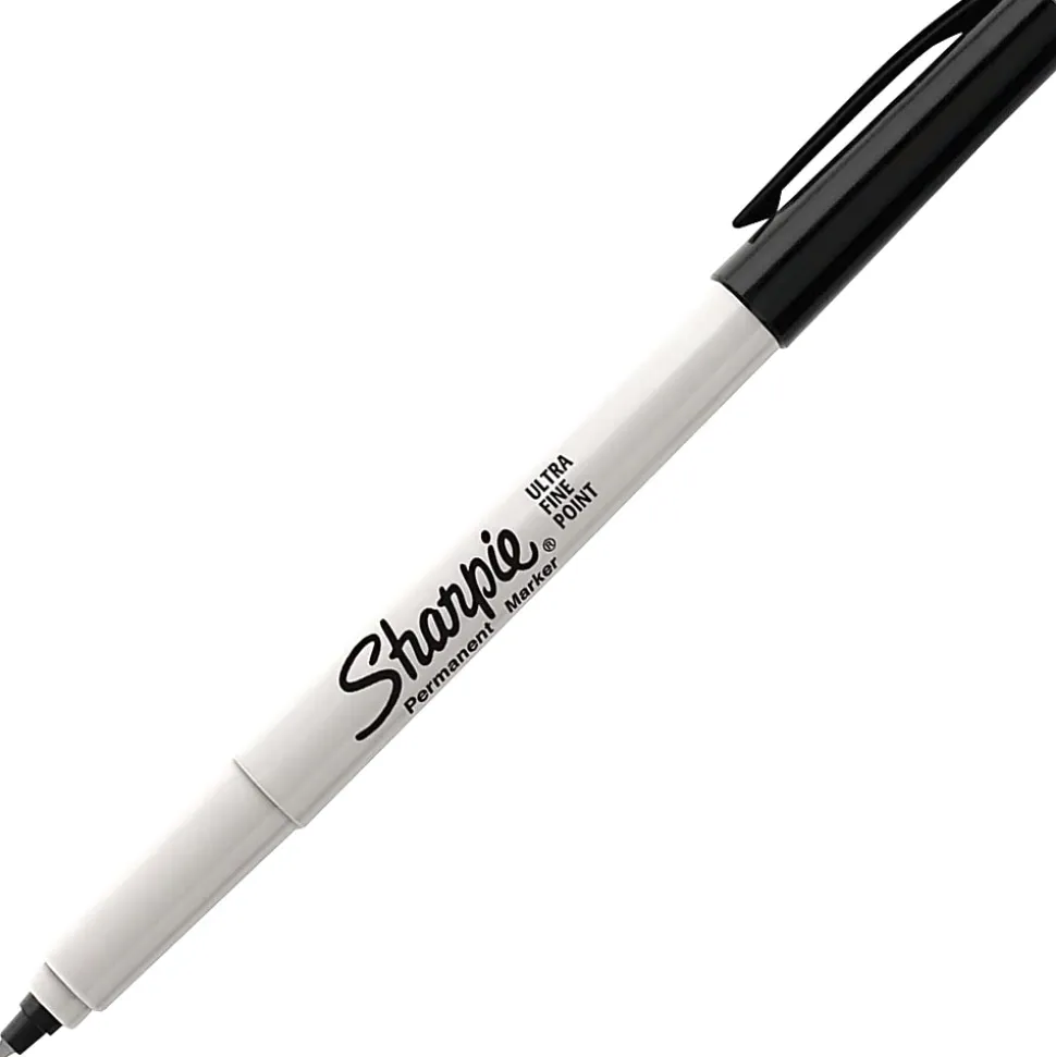 Sanford Sharpie Ultra Fine Point Permanent Marker - Ultra Fine Marker Point - No - Black - 36 / Box
