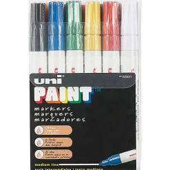 Sanford Uni Paint Markers, Medium Point, Assorted Colors, Pack Of 12