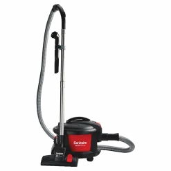Sanitaire Quiet Clean® Bagless Canister Vacuum, Black/Red