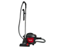 Sanitaire Quiet Clean® Bagless Canister Vacuum, Black/Red