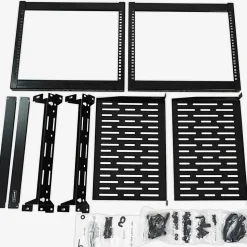 Sanus Component Series AV Rack - 10RU Open Frame Network Rack - 26in - Black - - CFR1610B1