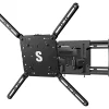 Sanus Full-Motion TV Wall Mount - Mounting kit - for flat panel - steel - black - screen size: 42"-82" - wall-mountable