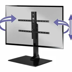 Sanus Swivel TV Stand - Adjustable TV Stand - For Flat Panel TVs 40-86" - 40" to 86" Screen Support - VSTV2B2