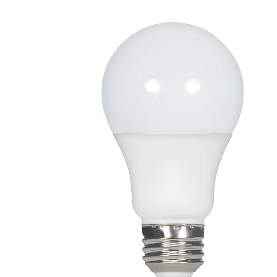 Satco 10W A19 LED 2700K Frosted Bulbs,10 W, 60 W Incandescent Equivalent Wattage, 4 Bulbs - S28560