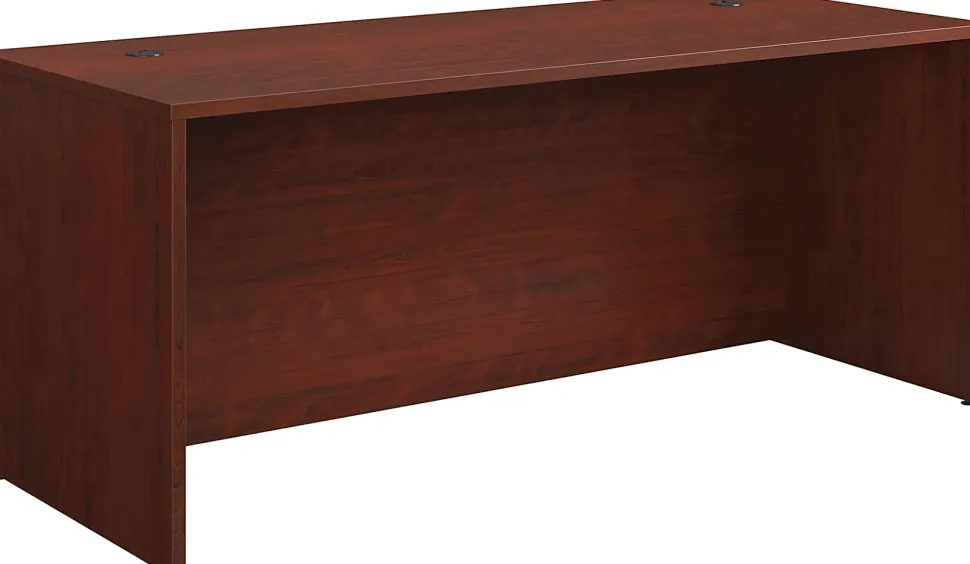 Sauder® Affirm Collection Executive Desk With 3-Drawer Mobile Pedestal File, 72"W x 30"D, Classic Cherry