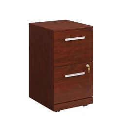 Sauder® Affirm Collection Executive Desk With Two 2-Drawer Mobile Pedestal Files, 72"W x 30"D, Classic Cherry