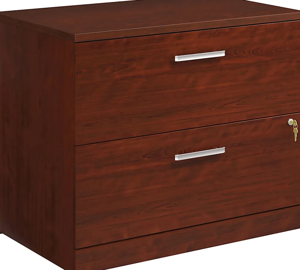 Sauder® Affirm Commercial 35-7/16"W x 23-1/2"D Lateral 2-Drawer File Cabinet, Classic Cherry