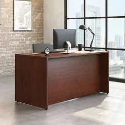Sauder® Affirm 59"W Computer Desk Shell, Classic Cherry