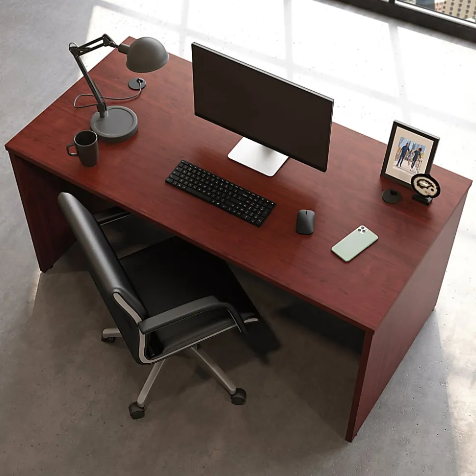 Sauder® Affirm 59"W Computer Desk Shell, Classic Cherry