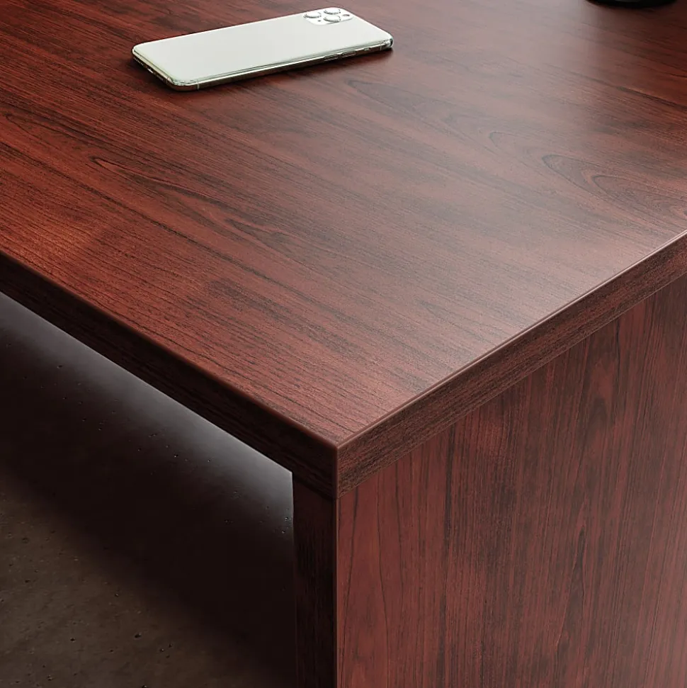 Sauder® Affirm 59"W Computer Desk Shell, Classic Cherry