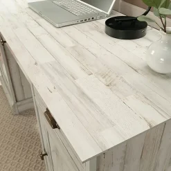 Sauder® Barrister Lane 59”W Executive Computer Desk, White Plank