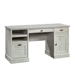 Sauder® Barrister Lane 59”W Executive Computer Desk, White Plank
