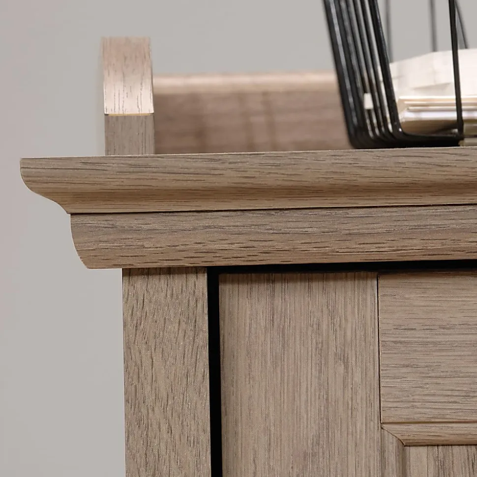 Sauder® Barrister Lane 69"W L-Shaped Computer Desk, Salt Oak