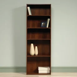 SauderĀ® Beginnings 72"H 5-Shelf Bookcase, Brook Cherry