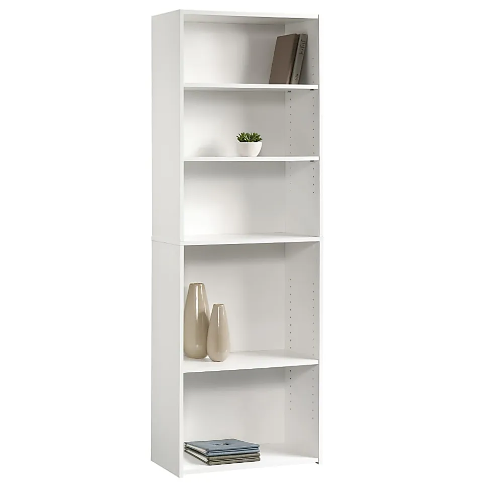 Sauder® Beginnings 72"H 5-Shelf Bookcase, Soft White