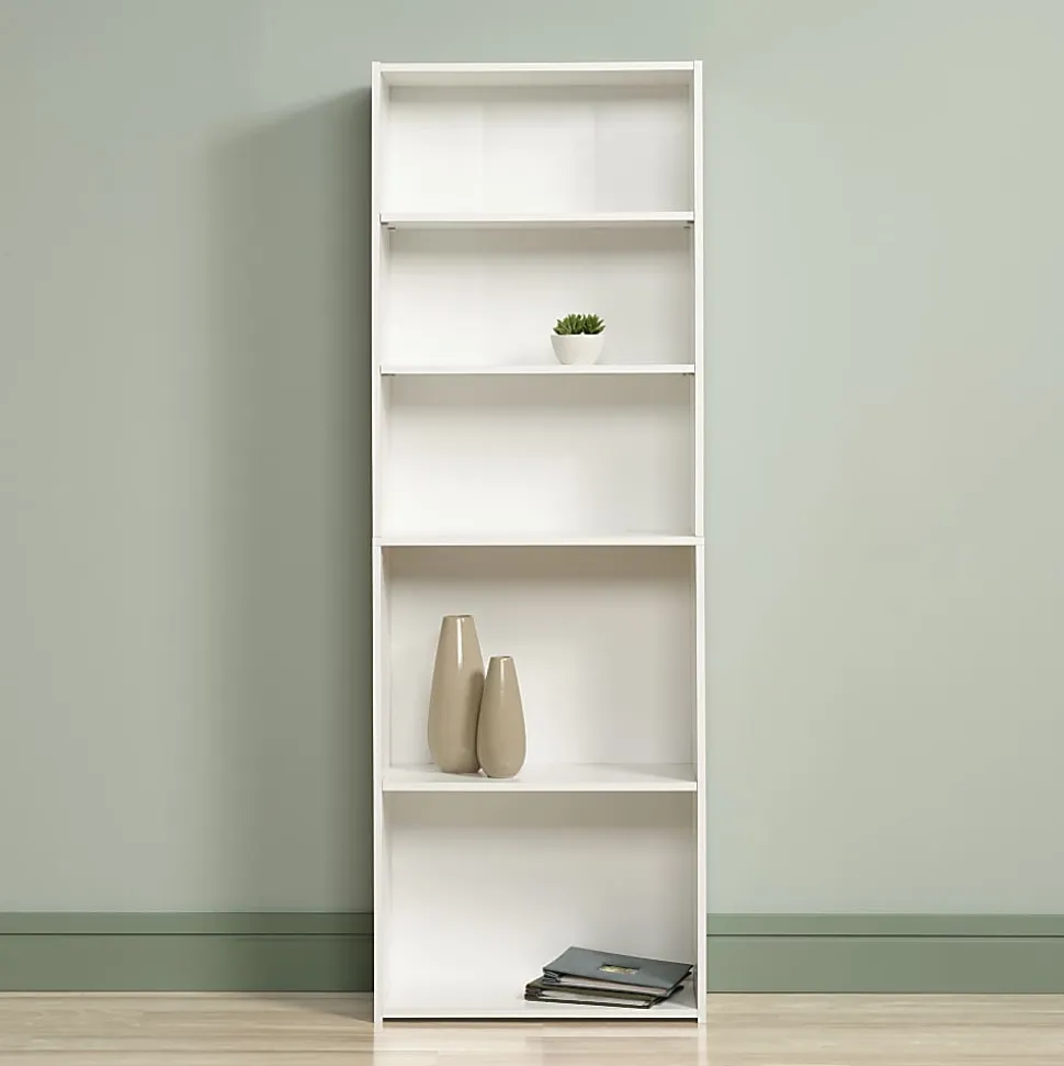 Sauder® Beginnings 72"H 5-Shelf Bookcase, Soft White