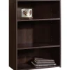 Sauder® Beginnings 35 5/16"H 3-Shelf Transitional Bookcase, Red/Dark Finish, Standard Delivery