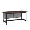 Sauder® Briarbrook 66"W Table Style Computer Desk, Black/Barrel Oak
