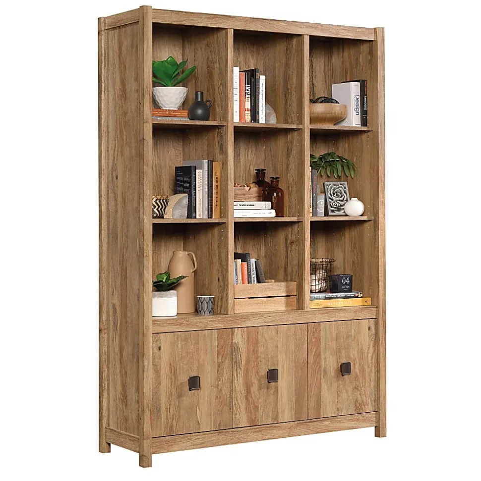 Sauder® Cannery Bridge Storage Wall, 72"H x 48-1/4"W x 15-5/8"D, Sindoori Mango
