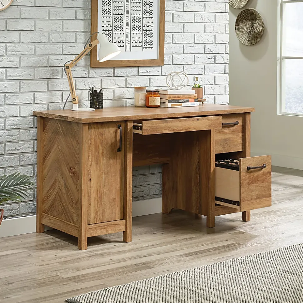 Sauder® Cannery Bridge 54"W Computer Desk, 54"W, Sindoori Mango