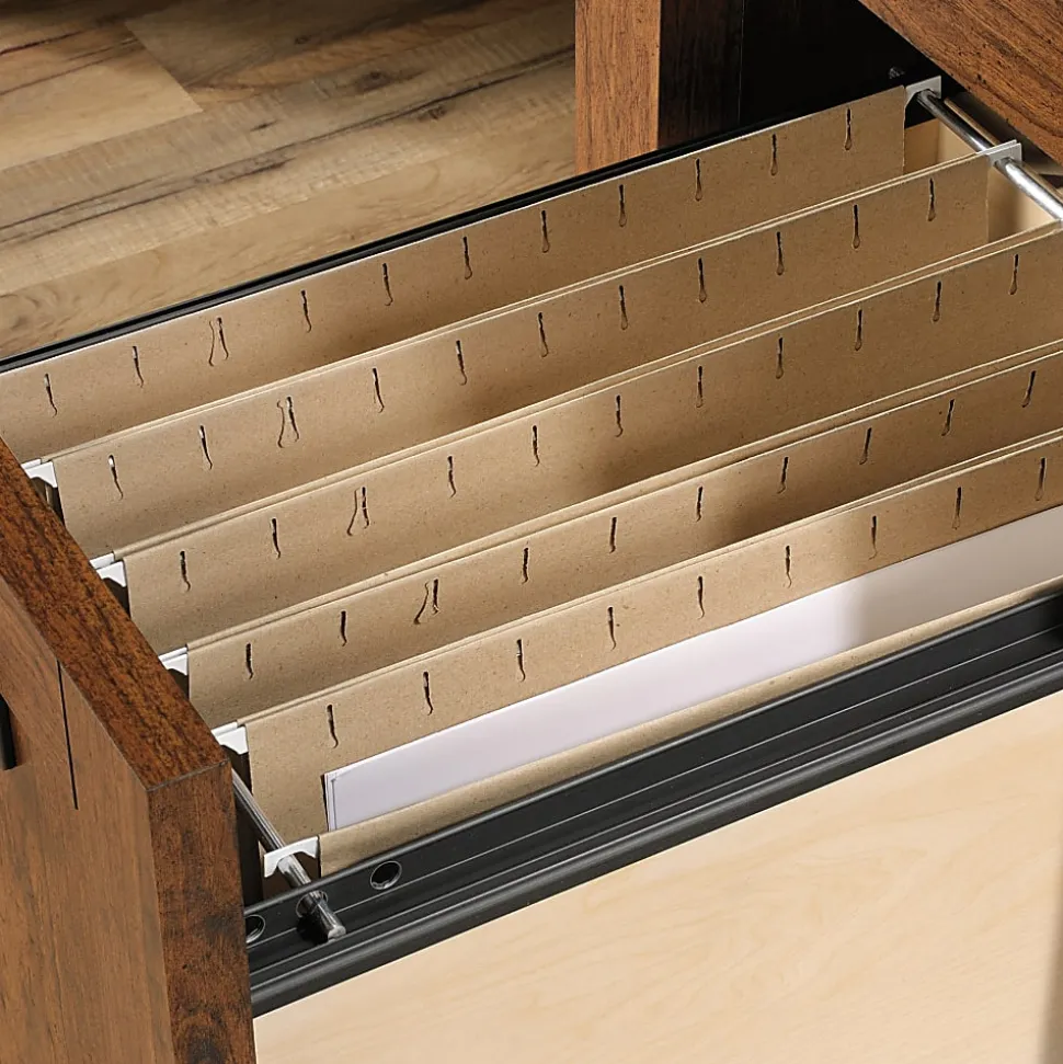 Sauder® Carson Forge 60"W Computer Desk, Washington Cherry