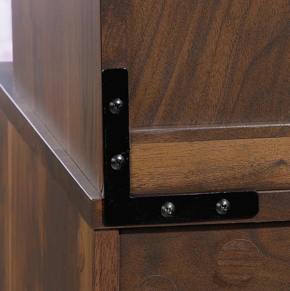 Sauder® Clifford Place Library Hutch, Grand Walnut