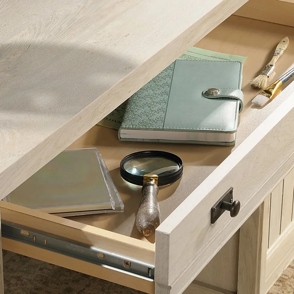 Sauder® Costa 66"W Executive Computer Desk, Chalked Chestnut