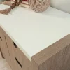Sauder® Dixon City 33"W Computer Desk Cabinet With Storage, Brushed Oak™/Pebble White™