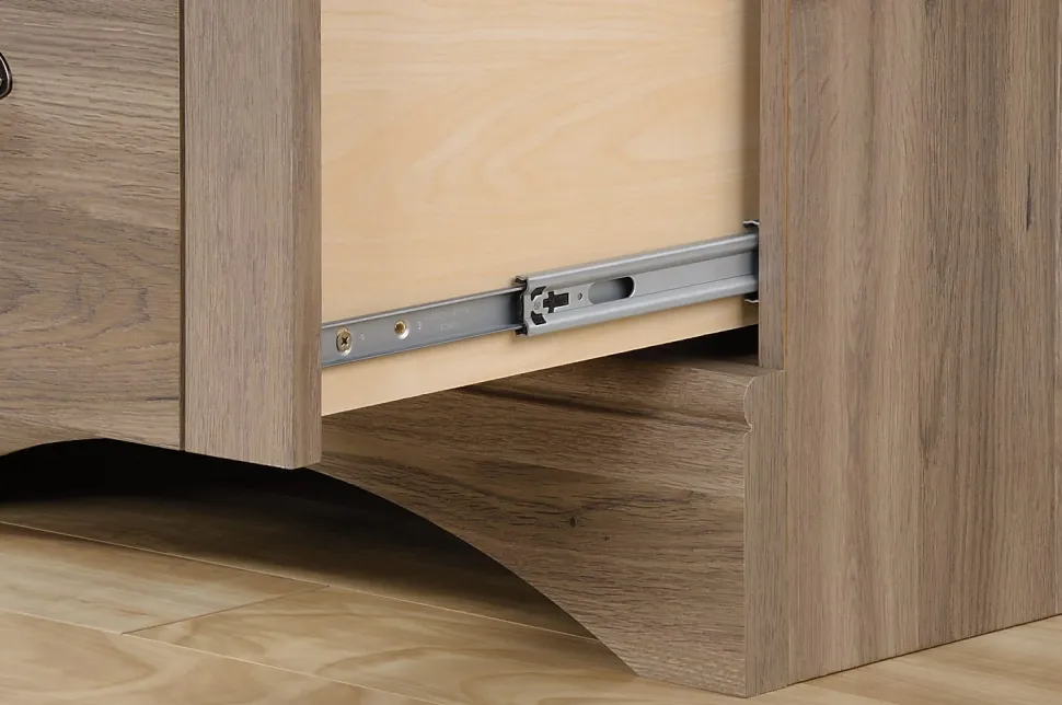 Sauder® Harbor View 63"W Computer Desk With Hutch, Salt Oak