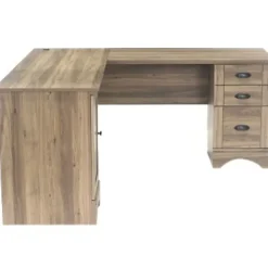 SauderĀ® Harbor View 66"W Corner Desk, Salt Oak