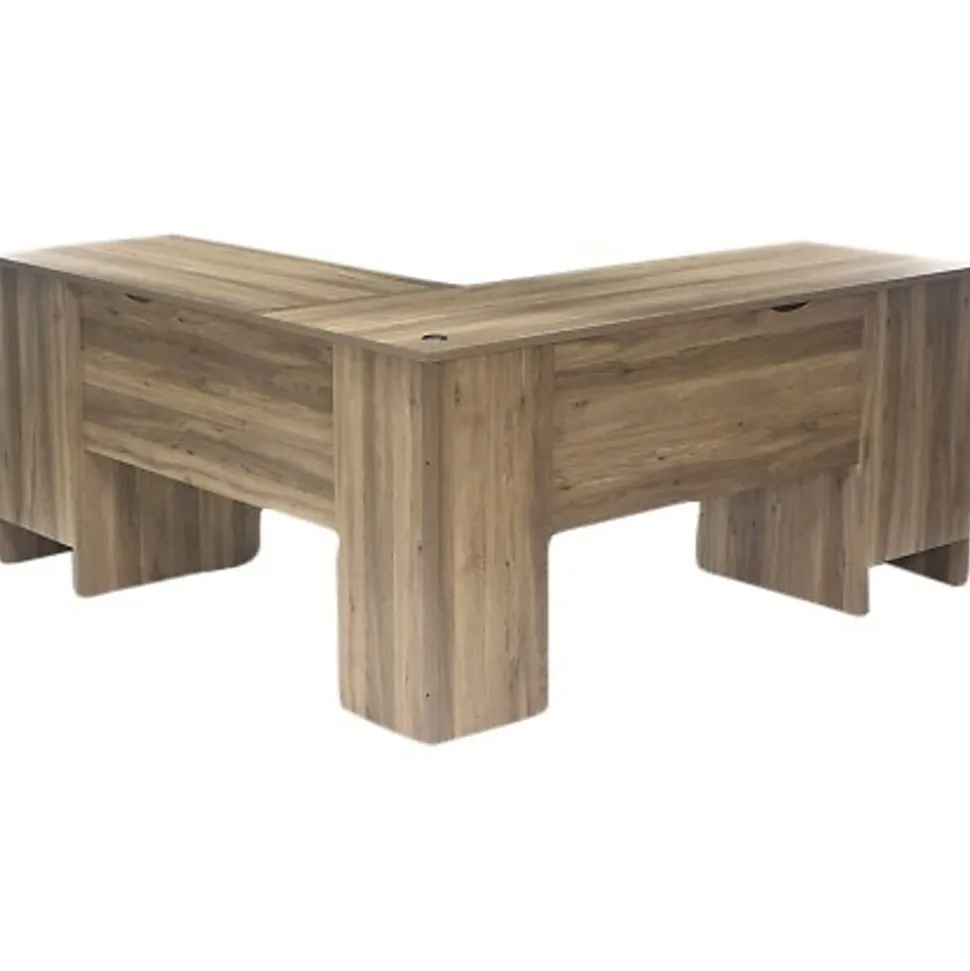 Sauder® Harbor View 66"W Corner Desk, Salt Oak