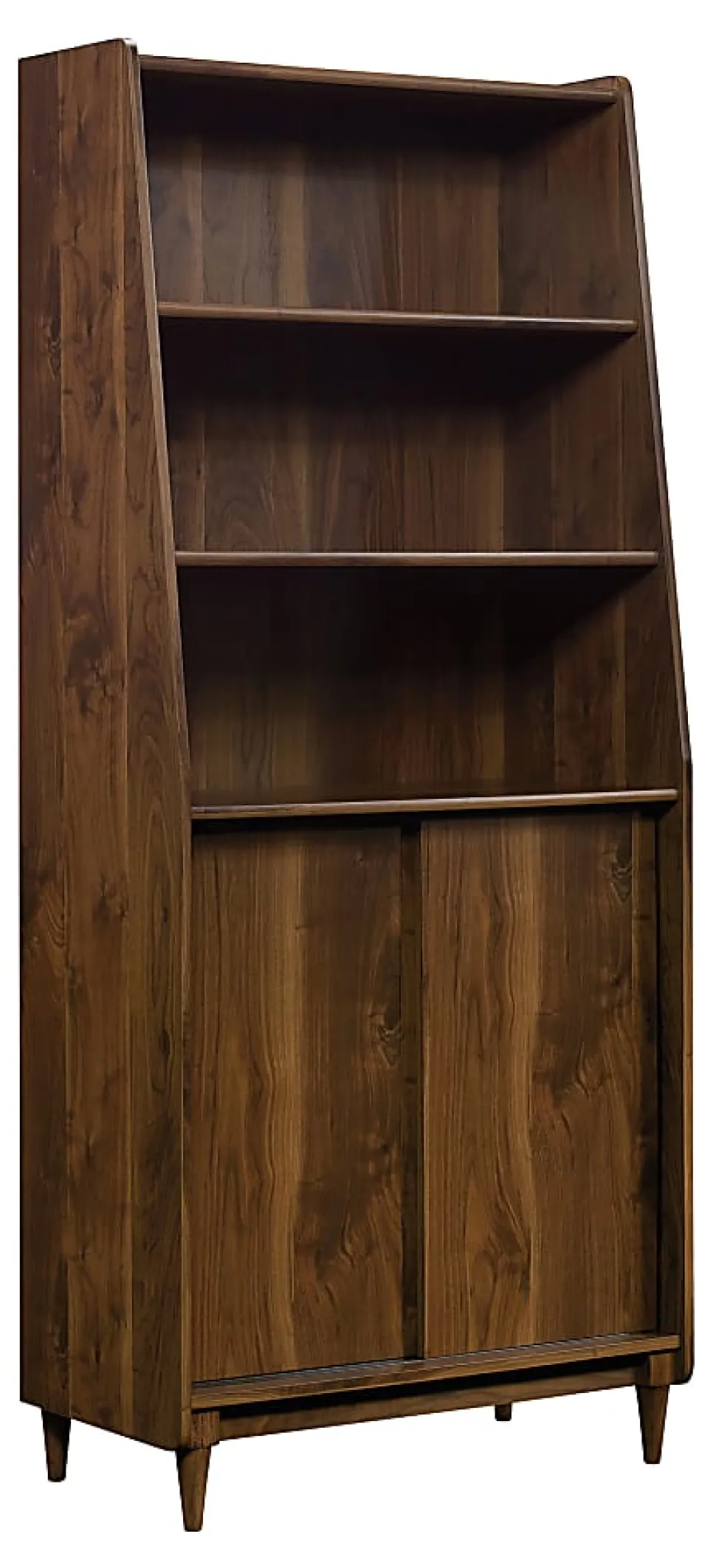 Sauder® Harvey Park 71"H 5-Shelf Bookcase With Doors, Grand Walnut