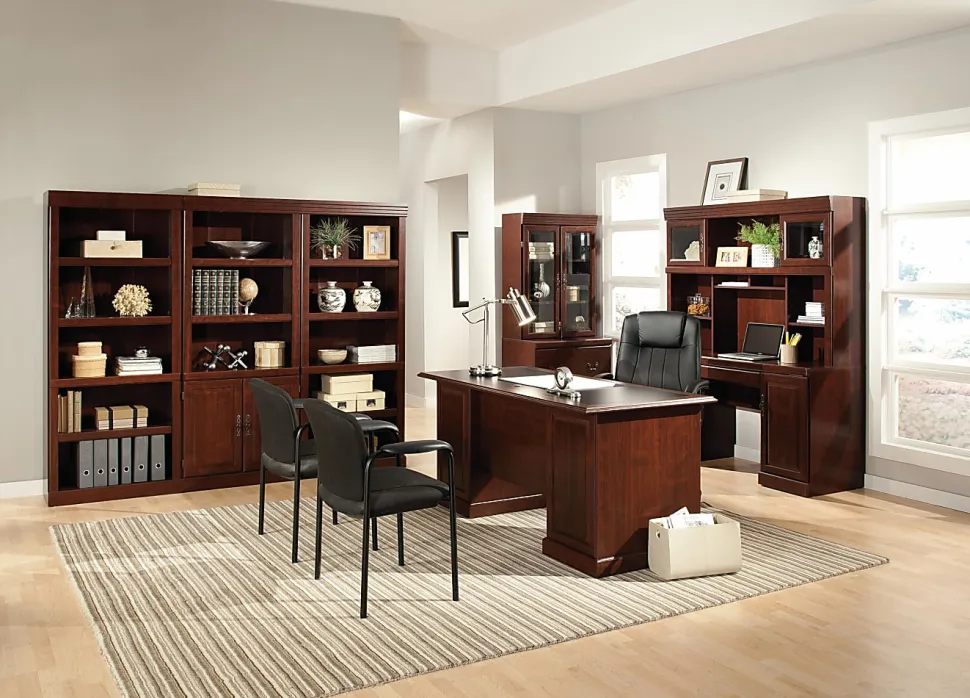Sauder® Heritage Hill 72"H Bookcase, Open 5-Shelf, Classic Cherry