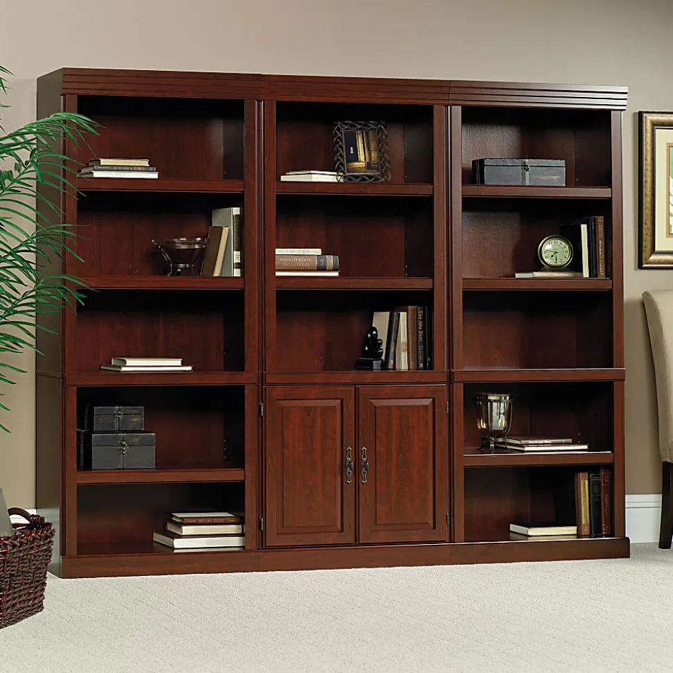 Sauder® Heritage Hill 72"H Bookcase, Open 5-Shelf, Classic Cherry