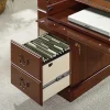 Sauder® Heritage Hill 65"W Double-Pedestal Writing Desk, Classic Cherry