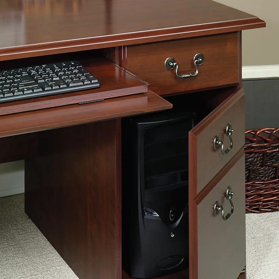 Sauder® Heritage Hill 60”W Executive Computer Desk, Classic Cherry