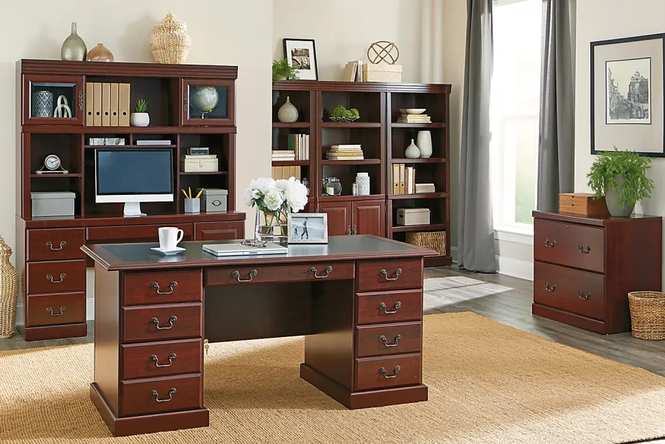Sauder® Heritage Hill 30-1/8”W x 20-1/2"D Lateral 2-Drawer File Cabinet, Classic Cherry