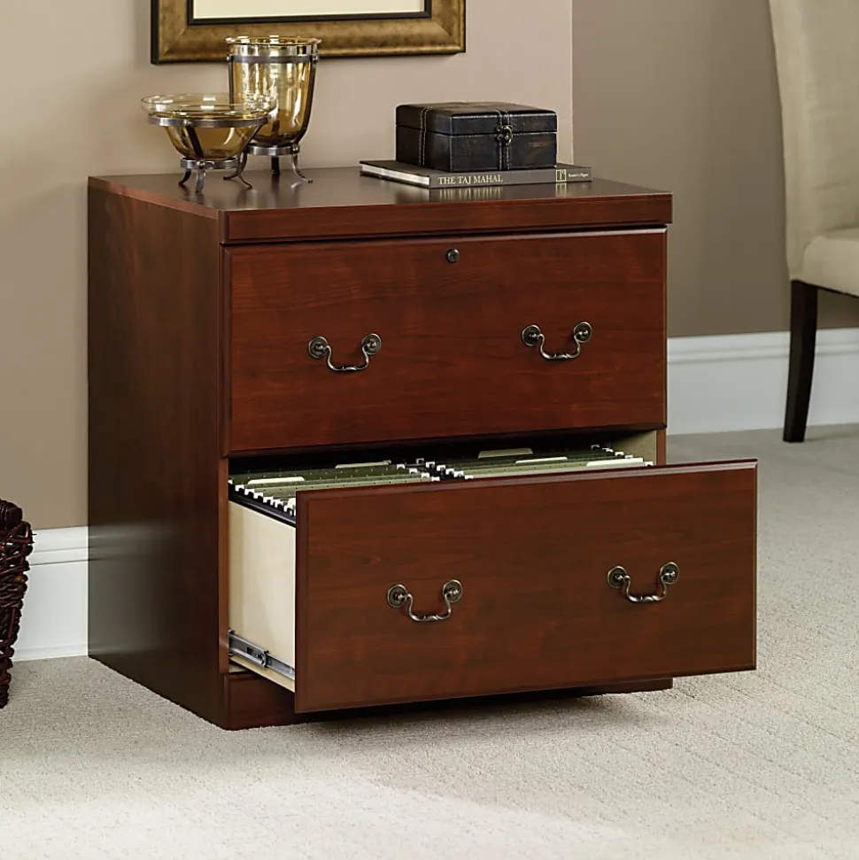 Sauder® Heritage Hill 30-1/8”W x 20-1/2"D Lateral 2-Drawer File Cabinet, Classic Cherry