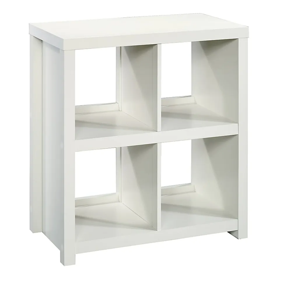 Sauder® HomePlus 33"H Cube Storage Bookcase, 4 Shelves, White