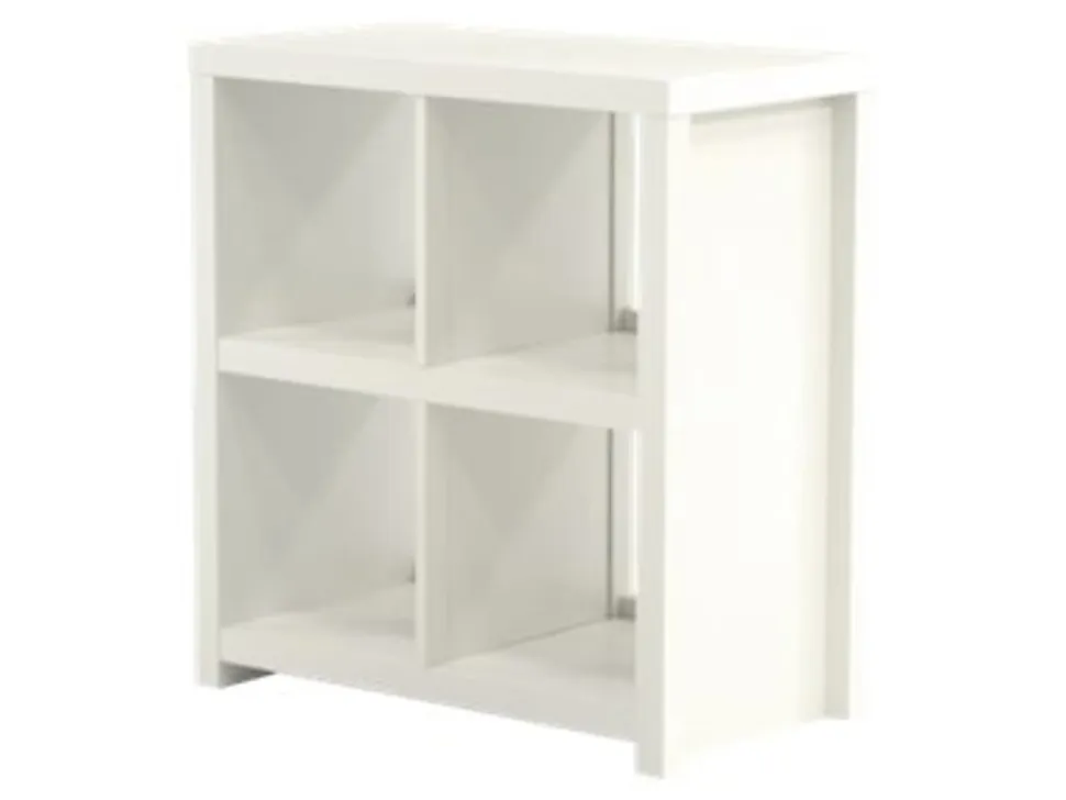 Sauder® HomePlus 33"H Cube Storage Bookcase, 4 Shelves, White