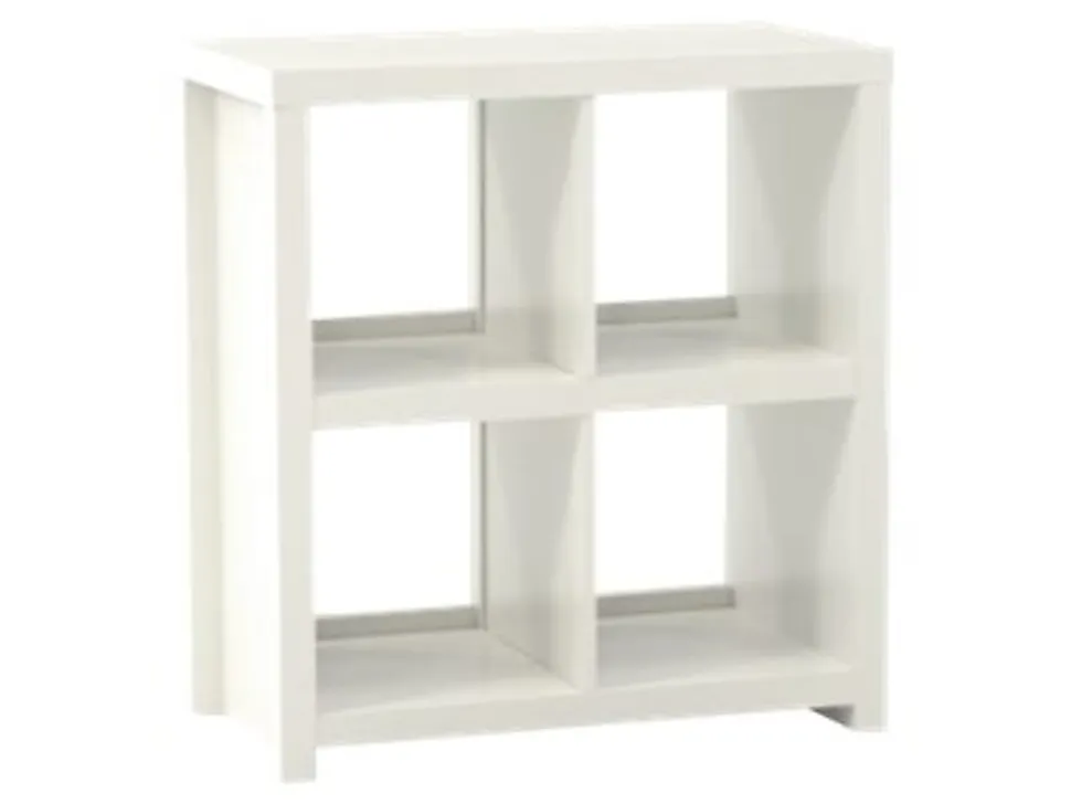 Sauder® HomePlus 33"H Cube Storage Bookcase, 4 Shelves, White