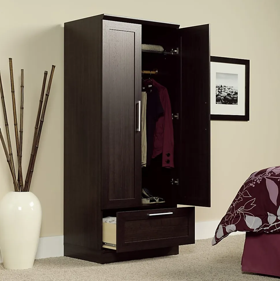 Sauder® HomePlus Wardrobe/Storage Cabinet, Dakota Oak