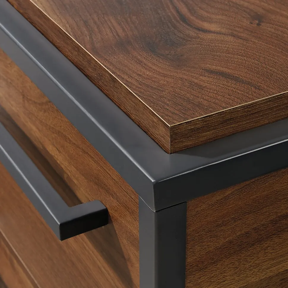 Sauder® Nova Loft 59"W L-Shape Corner Desk, Grand Walnut