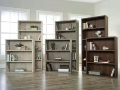 SauderĀ® Optimum 73-1/2"H 5-Shelf Bookcase, Mystic Oak