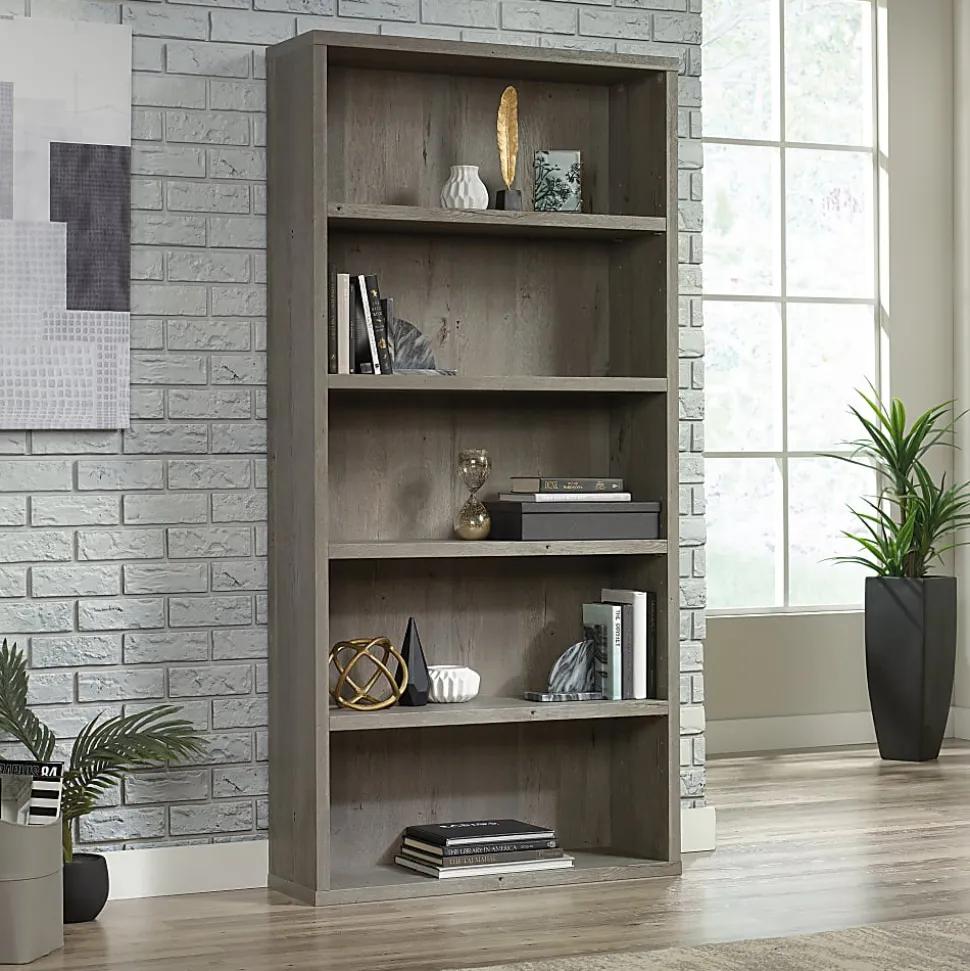 Sauder® Optimum 73-1/2"H 5-Shelf Bookcase, Mystic Oak