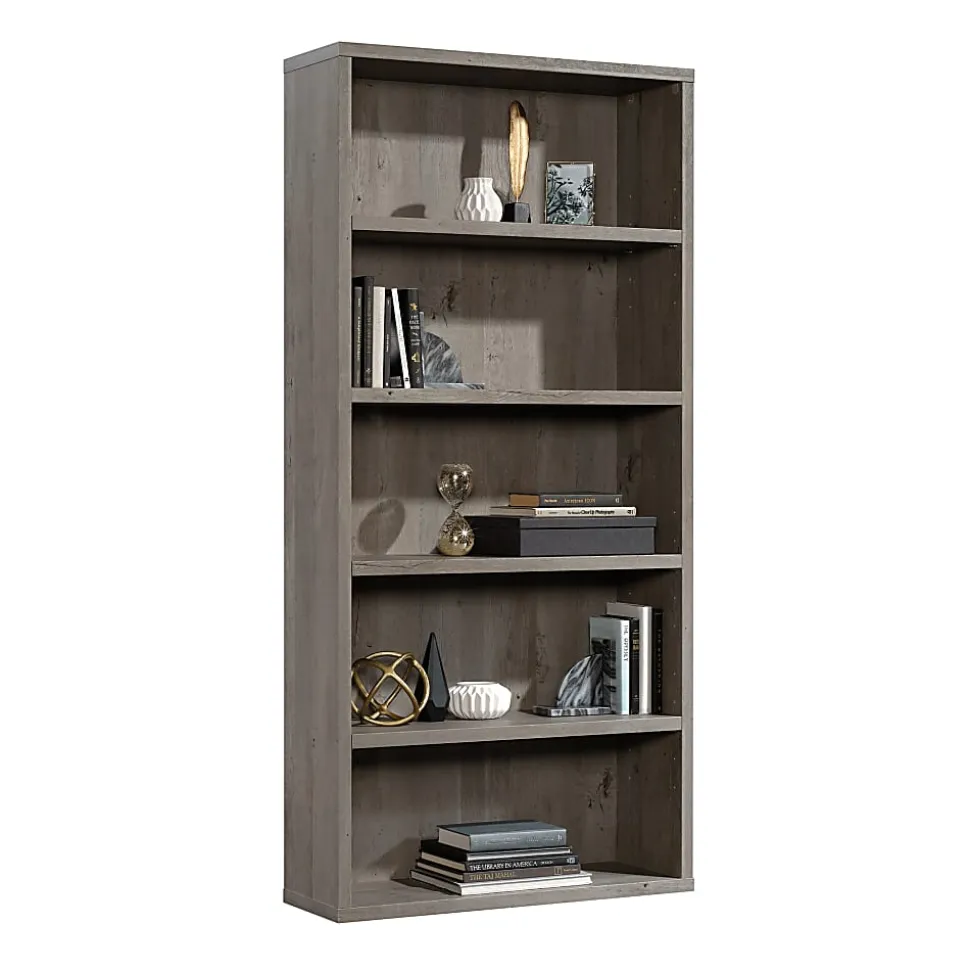 Sauder® Optimum 73-1/2"H 5-Shelf Bookcase, Mystic Oak