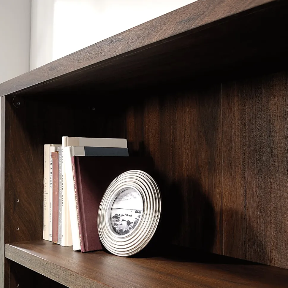 Sauder® Optimum 73-1/2"H 5-Shelf Bookcase, Spiced Mahogany